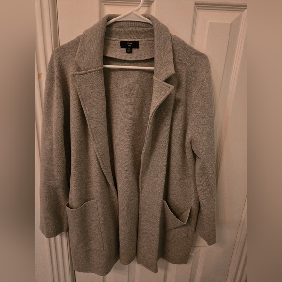 JCrew Gray Open Front Cardigan/Jacket. Never Worn. NWOT - Picture 1 of 5